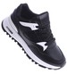 Sznurowane czarne buty sportowe /B6-1 14848 S301/