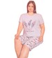 Szara bawełniana damska piżama Size Plus /H2-K54 11061 S195/
