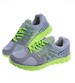 Lekkie sportowe buty damskie szaro zielone  /A9-2 13749 S203/