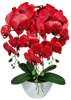 Czerwony storczyk orchidea- sztuczne kwiaty 60 cm 3pgc