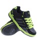 Czarno zielone damskie buty sportowe /B2-2 14981 S109/