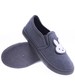 Ciemno szare wsuwane tenisówki slip on z króliczkiem /B8-2 15794 T141/