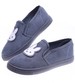 Ciemno szare wsuwane tenisówki slip on z króliczkiem /B8-2 15794 T141/