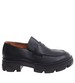 Czarne loafersy damskie /D3-2 16844 G242/