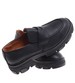 Czarne loafersy damskie /D3-2 16844 G242/