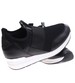 Czarne buty sportowe na niskim koturnie /G1-3 11284 T396/