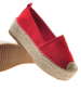 Czerwone espadryle na wysokiej platformie /X3-4 8232 S183/