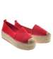 Czerwone espadryle na wysokiej platformie /X3-4 8232 S183/