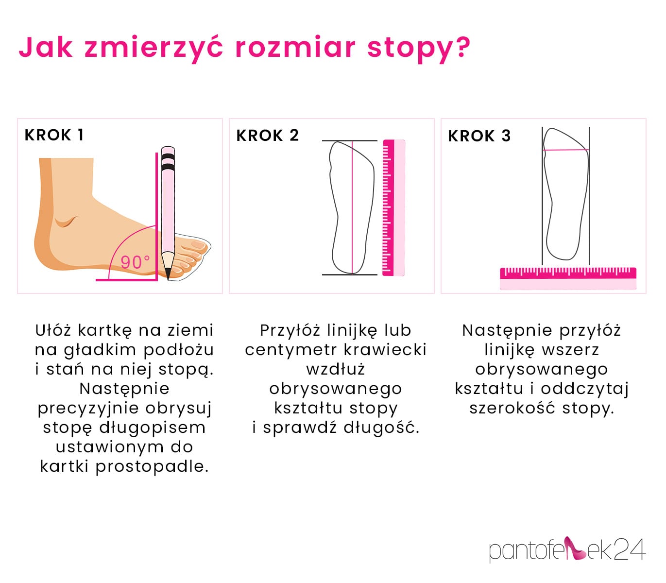 jak zmierzyć rozmiar stopy