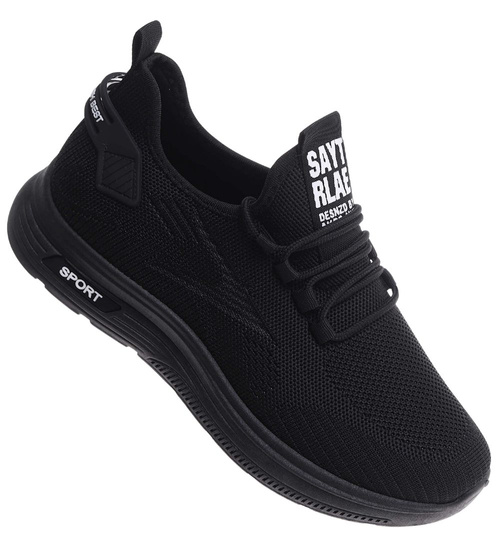 Czarne męskie buty sportowe /B2-2 17753 GF285/