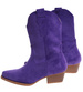 Fioletowe botki damskie kowbojki /D1-3 18422 W287/