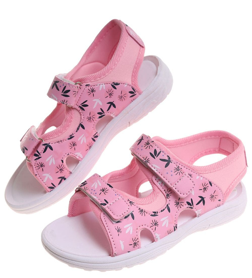 Różowe sandały dla dziewczynki /B3-2 17886 T294/