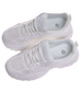 Damskie buty sportowe białe na platformie /G8-2 18658 S242/