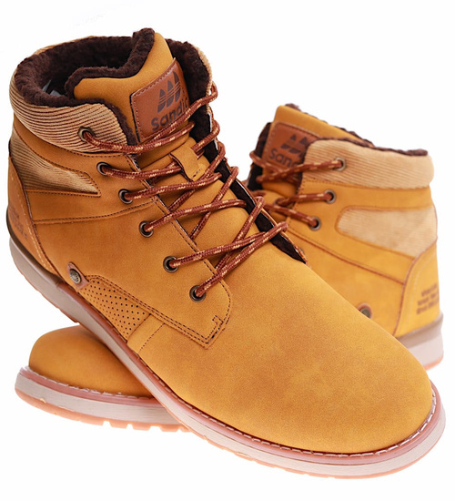 Wysokie ocieplane buty trekkingowe /C5-3 16972 T483/