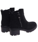 Czarne botki damskie na grubym obcasie /D9-2 18244 W532/