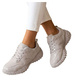 Szare sneakersy damskie sznurowane buty sportowe /D8-1 18709 T152/
