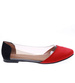 Transparentne czerwone balerinki /D9-2 15853 T190/