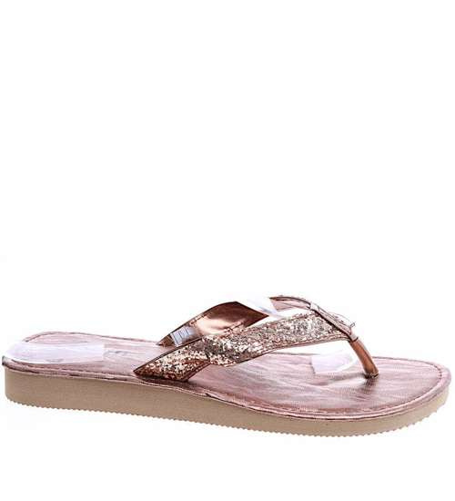 Lekkie piankowe klapki japonki Brązowe /F8-1 14458 T093/ Lekkie piankowe klapki japonki Brązowe /F8-1 14458 T093/