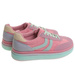 Różowe wiązane sneakersy buty sportowe /B1-2 17888 T688