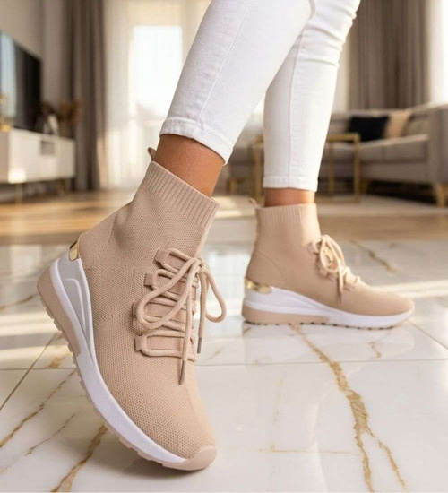 Elastyczne trampki sneakersy na koturnie /F5-3 13155 T111/