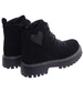 Czarne sznurowane botki trapery na platformie /F7-2 18247 W437/