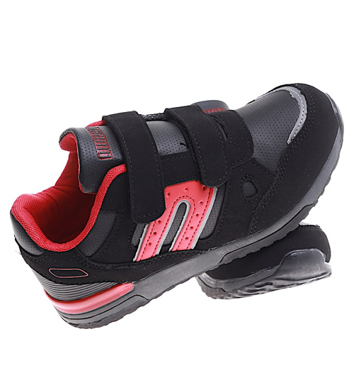 Czarne chłopięce buty sportowe sneakersy /G3-1 16825 T380/