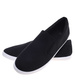 Wsuwane materiałowe trampki slip on Czarne /G13-3 18739 T280/