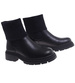 Czarne wsuwane botki zimowe /E7-1 18543 G381/