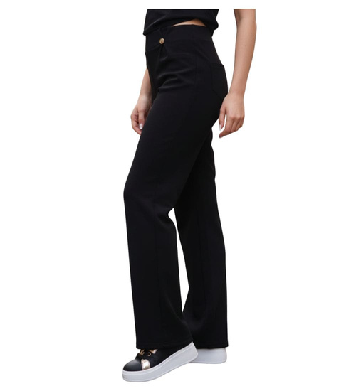 Czarne wizytowe spodnie damskie /H2 UB884 G/