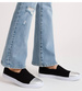 Czarne wsuwane trampki dziewczęce slip on /E5-2 13683  T004/