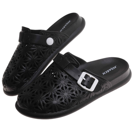 Klapki damskie Ażurowe buty na plażę Czarne /H2 17854 G008/