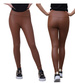 Elastyczne ciemno brązowe legginsy damskie /H UB923 T189/