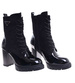 Czarne botki na obcasie /B1-1 +H2 18329 W305/