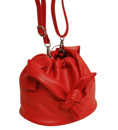 Czerwona torebka z kokardą /H2 K24 TB658 G105/