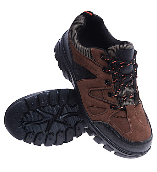 Camelowe trekkingowe buty męskie sznurowane /E7-3 14764 T424/