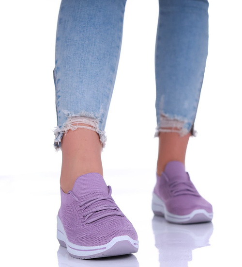 Fioletowe wsuwane buty sportowe /H2 17268 W101/