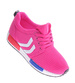 Różowe wiązane buty sportowe /D1-3 11999 T192/