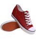 Czerwone wiązane trampki sneakersy na niskim koturnie /F6-3 13522 T8-6/