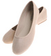 Beżowe ażurowe baleriny damskie /F9-3 17778 182/