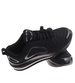 Buty sportowe czarne sznurowane sneakersy /G3-3 17952 W388/