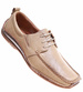 Sznurowane męskie beżowe półbuty /E8-3 11020 T125/