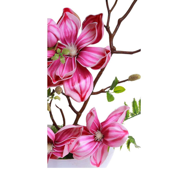 Fioletowa lilia w doniczce- sztuczne kwiaty Kompozycja 45 cm KOMP57 PN432