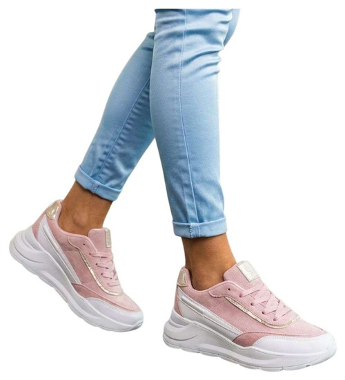 Pastelowe sneakersy buty sportowe damskie /F9-2 13409 S3299/