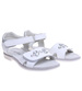 Białe sandały dziewczęce na rzepy /E2-3 16019  T186/