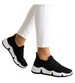 Czarne ażurowe wsuwane buty sportowe /H2 17271 W101/