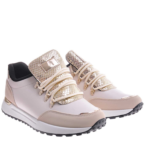 Sznurowane damskie obuwie sportowe /C3-3 12347 T697/