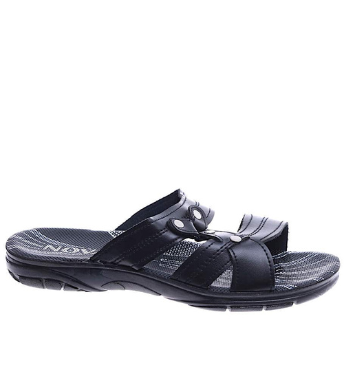 Czaprne plażowe męskie klapki /D1-1 14508 T192/