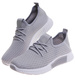 Wsuwane ażurowe szare buty sportowe /A9-2 17988 T281/