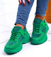 Wiązane sportowe buty damskie zielone /F2-3 131687 T499/