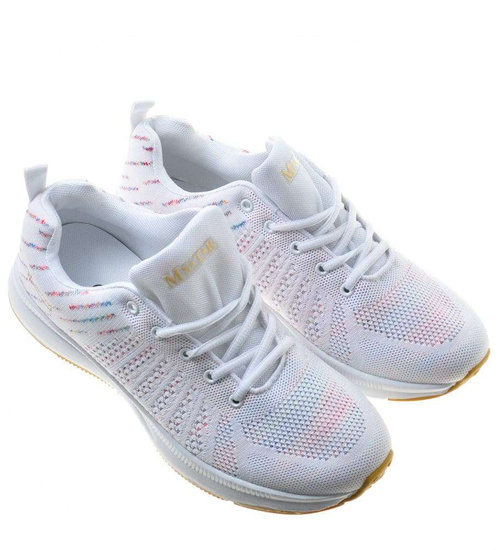 Lekkie sznurowane męskie buty sportowe /E9-2 8701 S214/